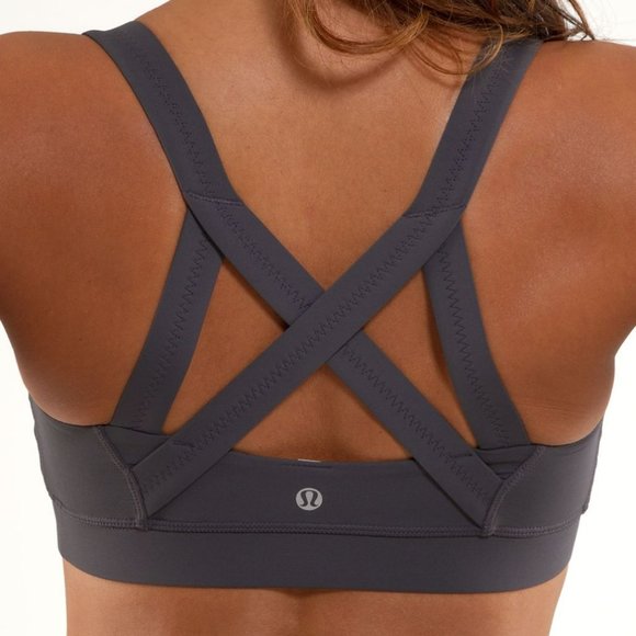 lululemon athletica Other - Lululemon Size 4 XS Cross My Heart Bra Coal NO PADS INCLUDED